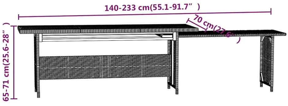 Lauko baldų komplektas Sodo komplektas su pagalvėlėmis, 7 dalių, pilkas, poliratanas