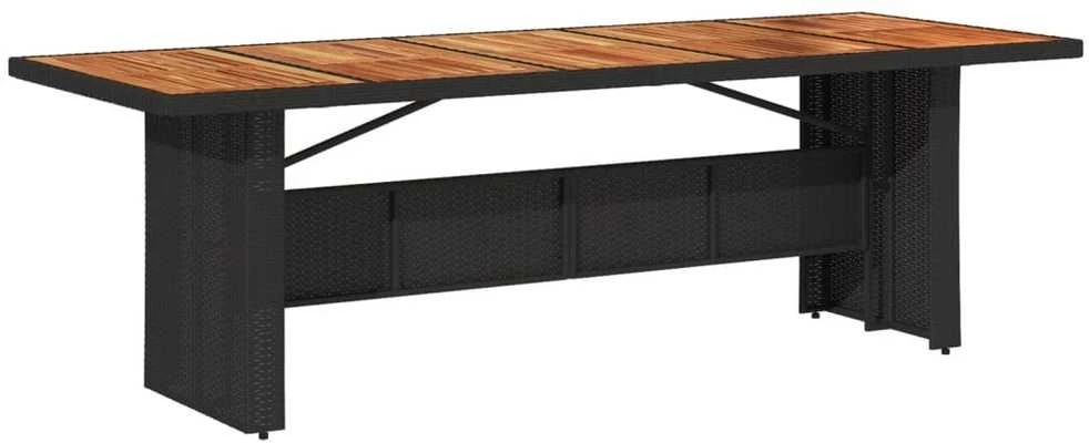 Sofa Sodo komplektas su pagalvėlėmis, 9 dalių, juodas, poliratanas