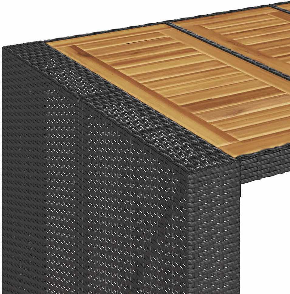 Sofa Sodo komplektas su pagalvėmis, 5 dalių, juodas, poliratanas