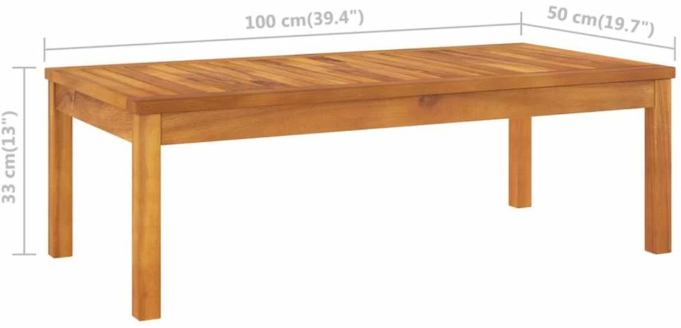 Lauko baldų komplektas Sodo komplektas su pagalvėmis, kreminis, 4 dalių, akacija
