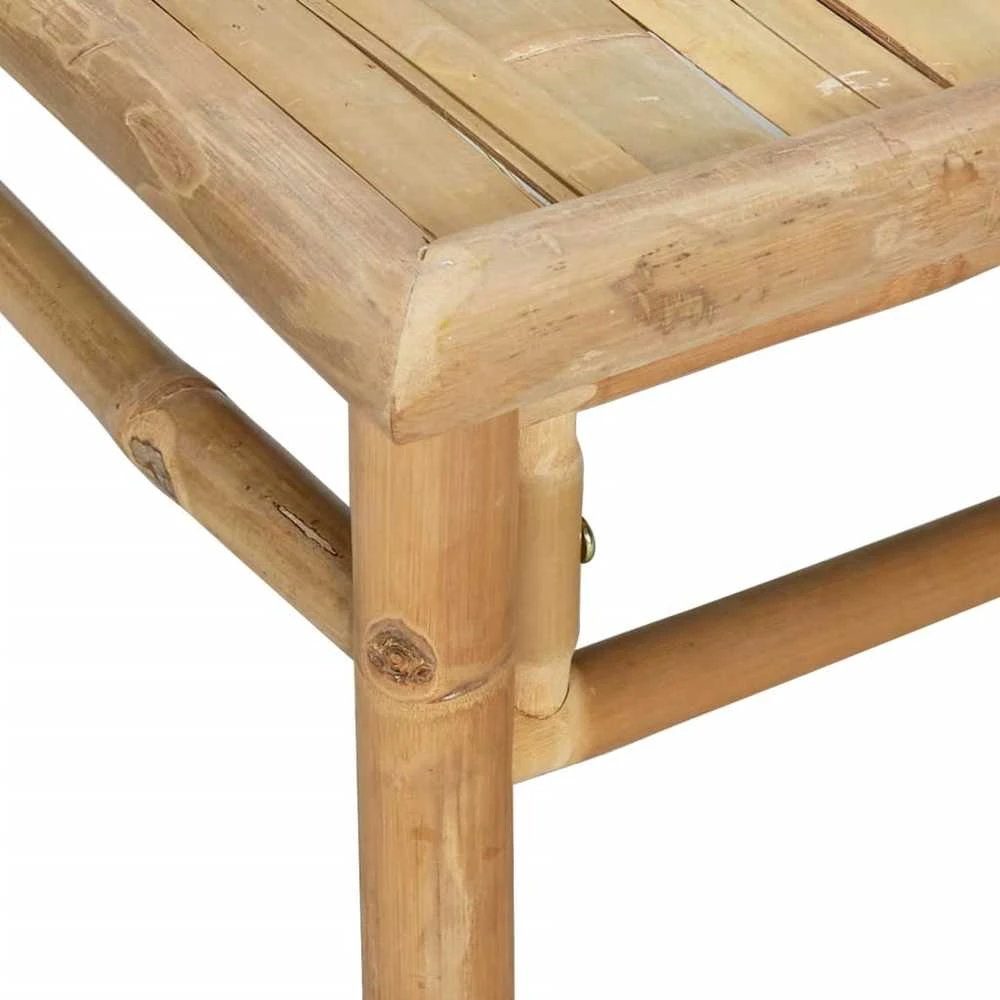 Lauko baldų komplektas Sodo komplektas su pilkomis pagalvėlėmis, 6 dalių, bambukas