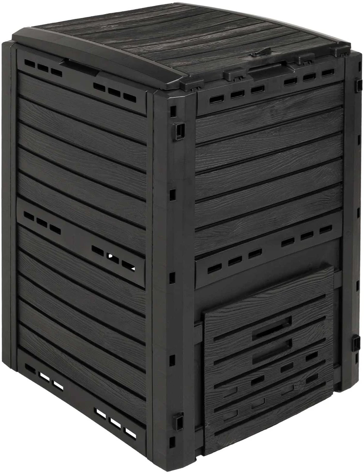Sodo kompostinė Juoda 59,5 x 60 x 81,5 cm 280 l 100% PP