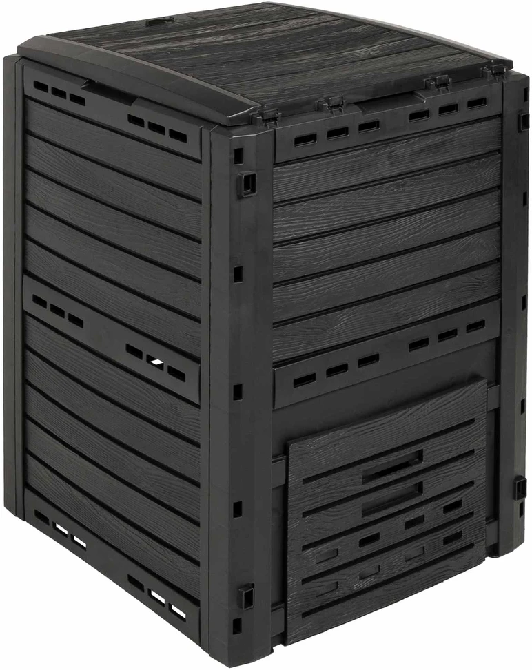Sodo kompostinė Juoda 59,5 x 60 x 81,5 cm 280 l 100% PP