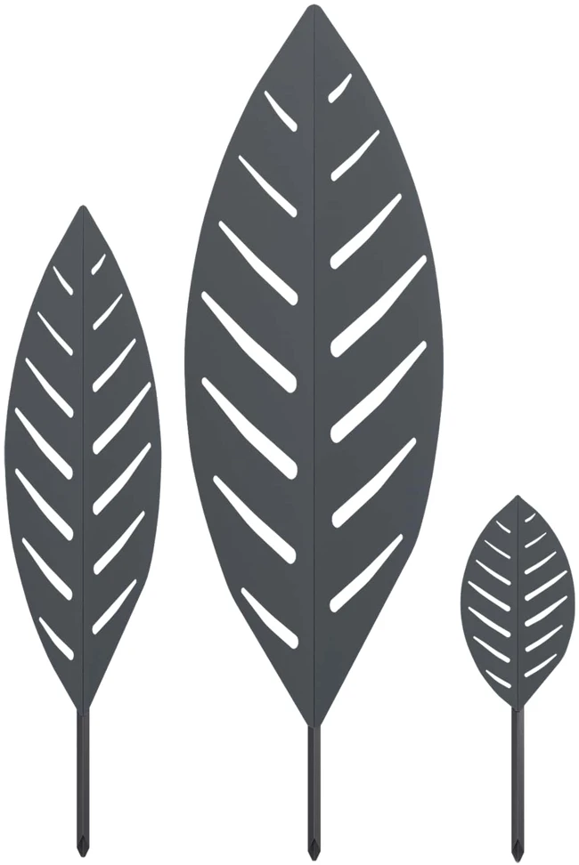 Sodo kuolas 3 vnt. 116,5 x 35 x 3 cm Antracito Plienas