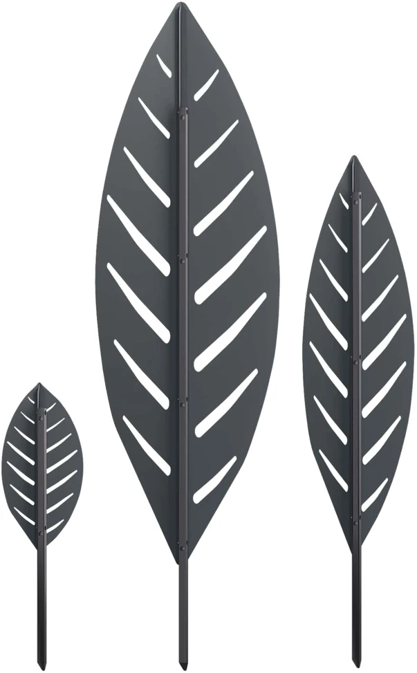 Sodo kuolas 3 vnt. 116,5 x 35 x 3 cm Antracito Plienas