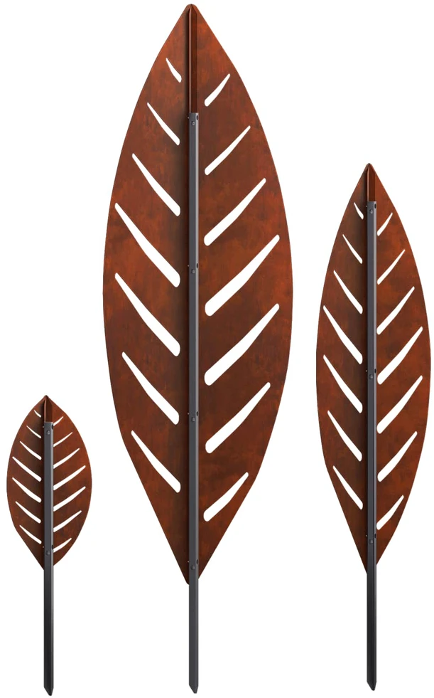 Sodo kuolas 3 vnt. 116,5 x 35 x 3 cm Rūdijanti