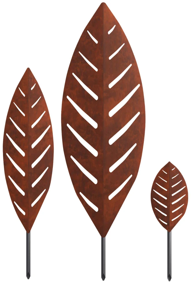 Sodo kuolas 3 vnt. 116,5 x 35 x 3 cm Rūdijanti