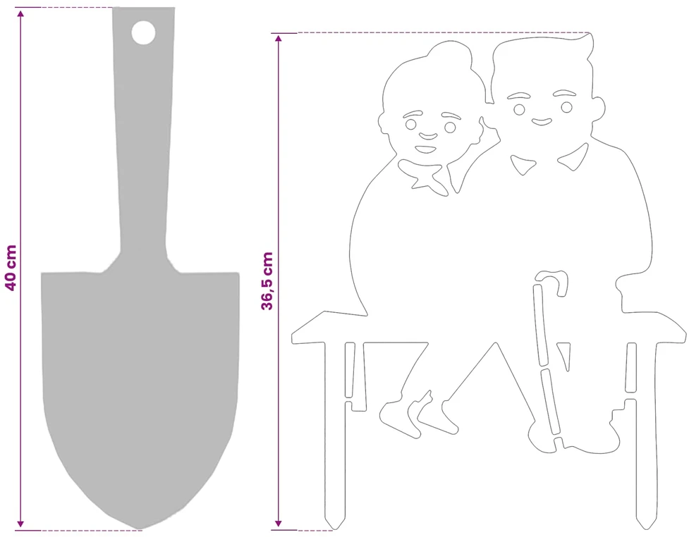Sodo kuolas 36,5 x 29 cm Galvanizuotas plienas Sidabrinė