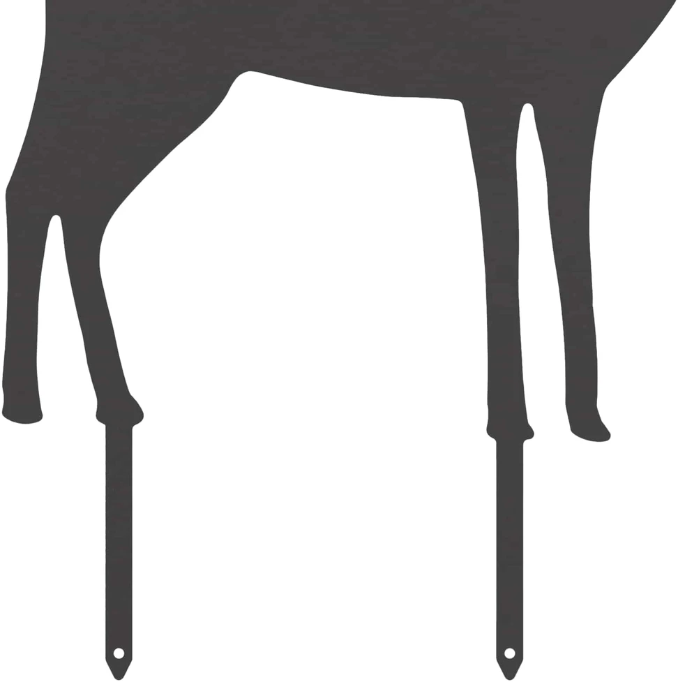 Sodo kuolas 46 x 30 cm Plienas Juoda