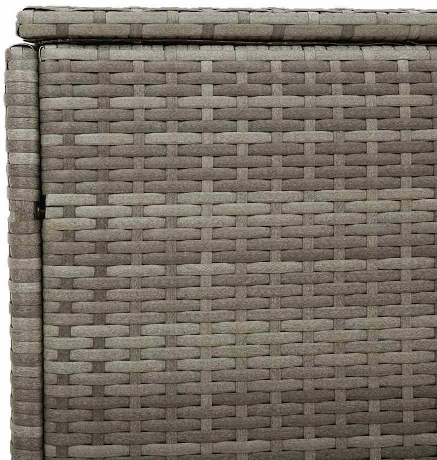 Sodo daiktadėžė, pilka, 110x50x58cm, polirotangas