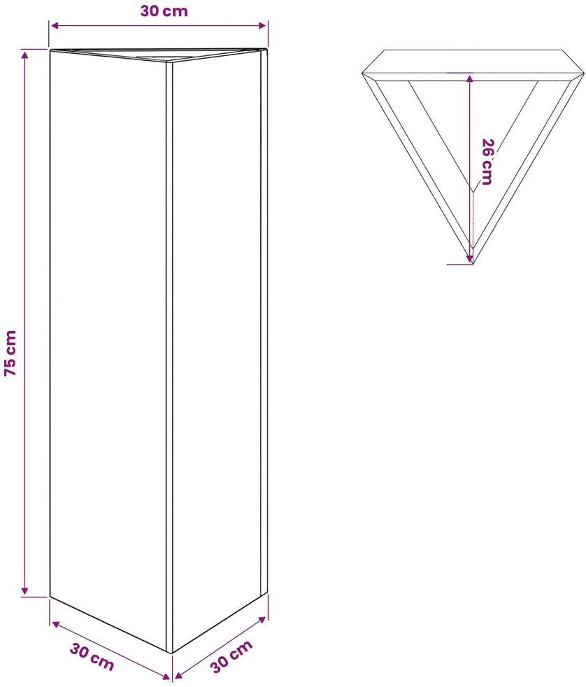 Sodo loveliai, 2vnt., 30x26x75cm, galvanizuotas plienas