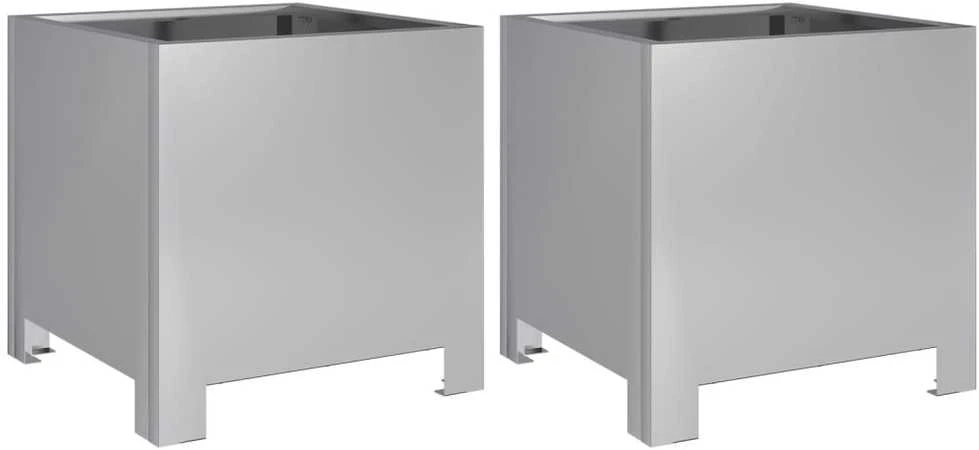 Sodo loveliai, 2vnt., 30x30x30cm, galvanizuotas plienas