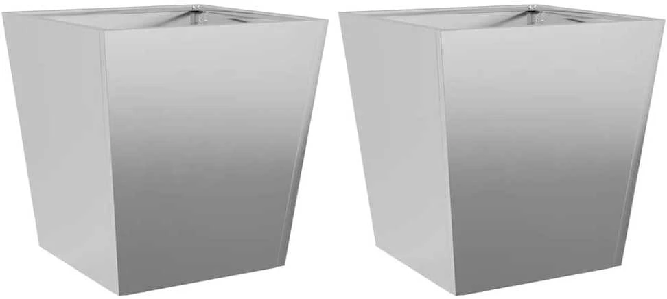 Sodo loveliai, 2vnt., 40x40x40cm, galvanizuotas plienas
