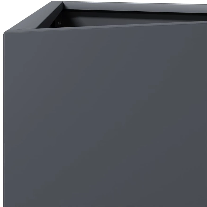 Sodo loveliai, 2vnt., antracito, 30x26x75cm, plienas
