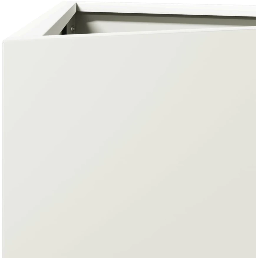 Sodo loveliai, 2vnt., balti, 30x26x75cm, plienas, trikampiai