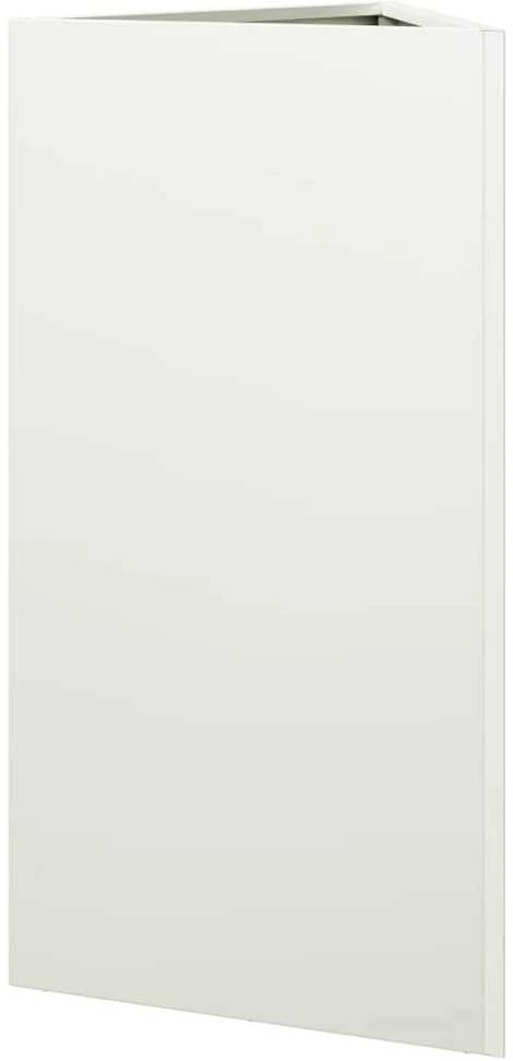 Sodo loveliai, 2vnt., balti, 40x34,5x75cm, plienas, trikampiai
