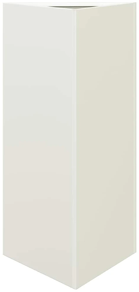 Sodo loveliai, 2vnt., balti, 40x34,5x75cm, plienas, trikampiai