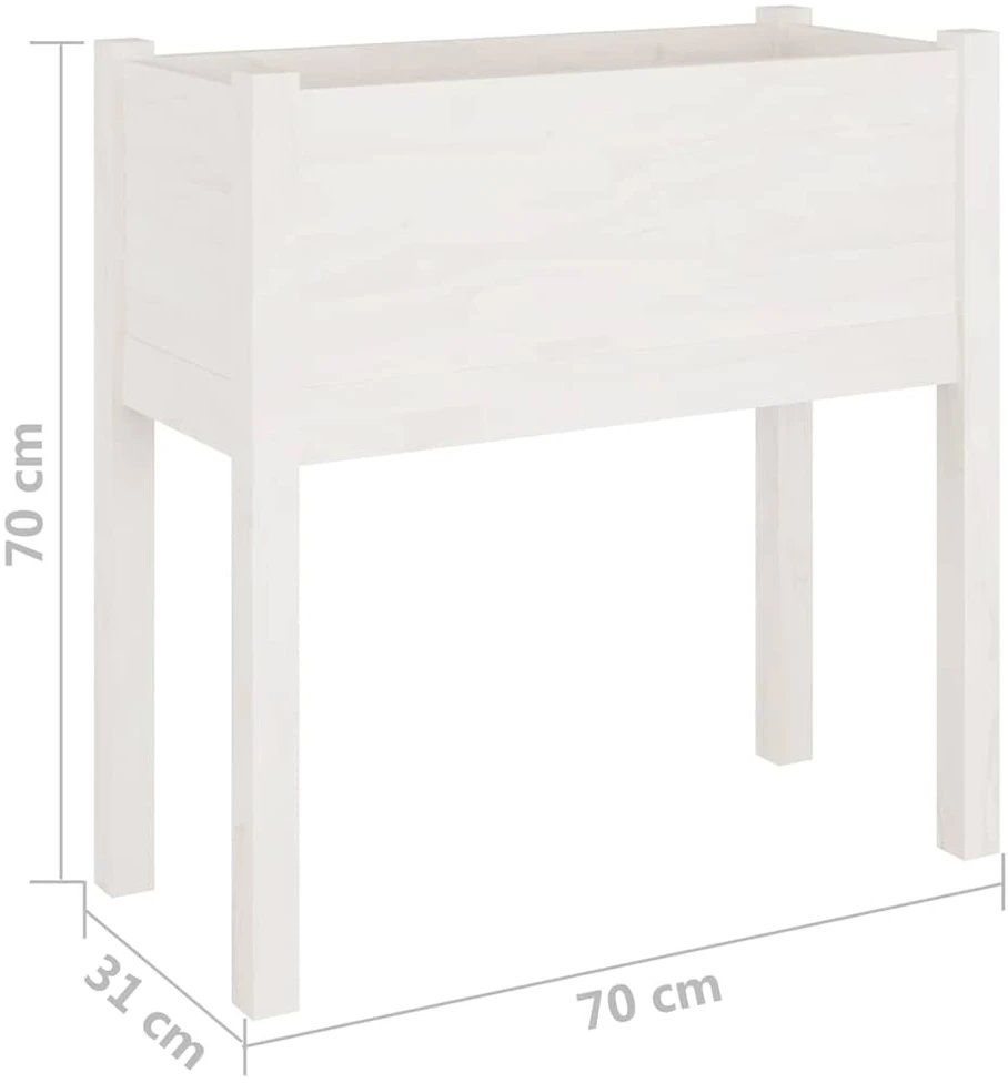Sodo loveliai, 2vnt., balti, 70x31x70cm, pušies masyvas