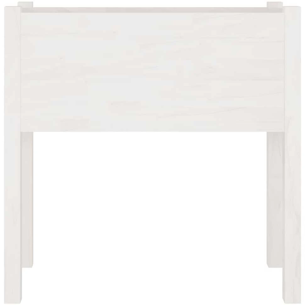 Sodo loveliai, 2vnt., balti, 70x31x70cm, pušies masyvas