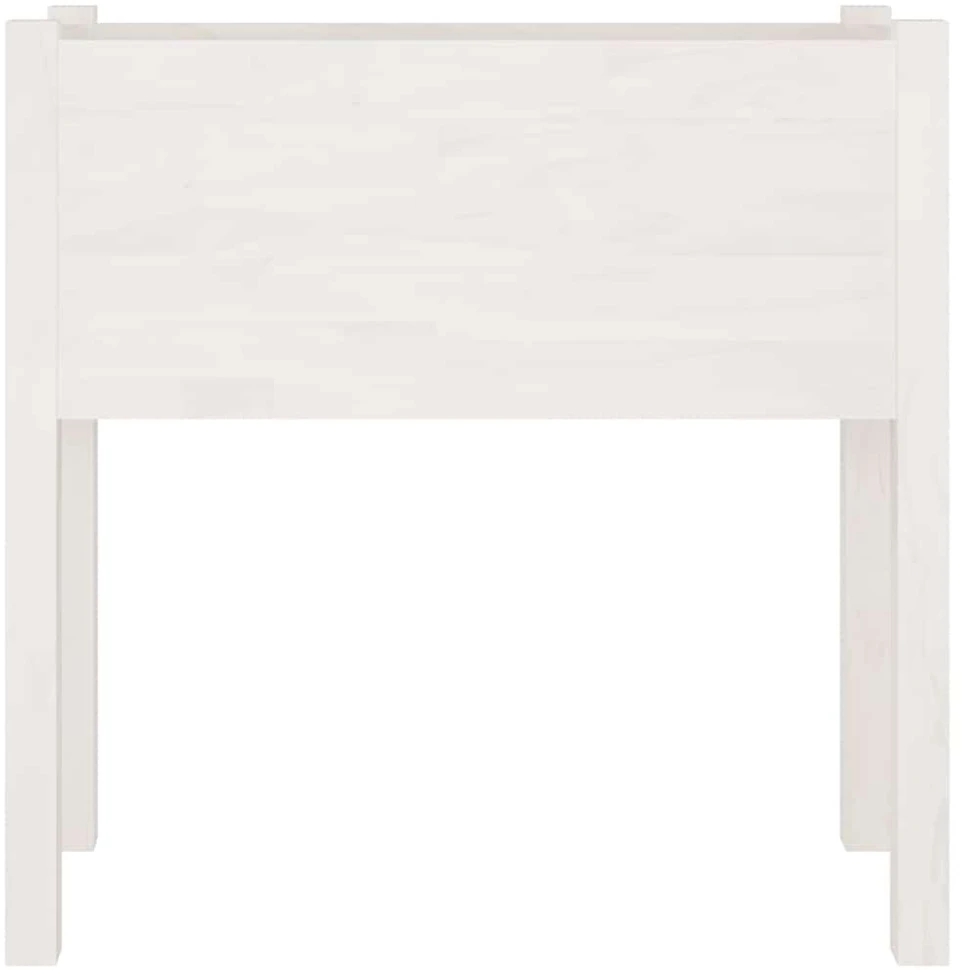 Sodo loveliai, 2vnt., balti, 70x31x70cm, pušies masyvas