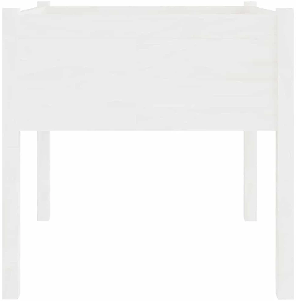 Sodo loveliai, 2vnt., balti, 70x70x70cm, pušies masyvas