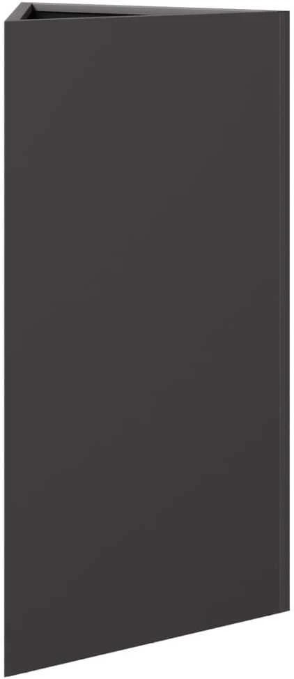 Sodo loveliai, 2vnt., juodi, 40x34,5x75cm, plienas, trikampiai