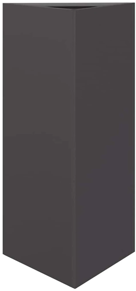 Sodo loveliai, 2vnt., juodi, 40x34,5x75cm, plienas, trikampiai