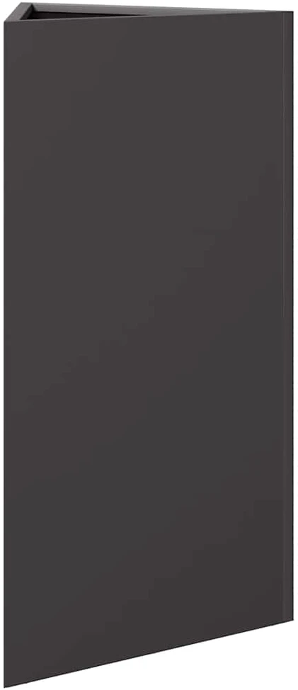 Sodo loveliai, 2vnt., juodi, 40x34,5x75cm, plienas, trikampiai