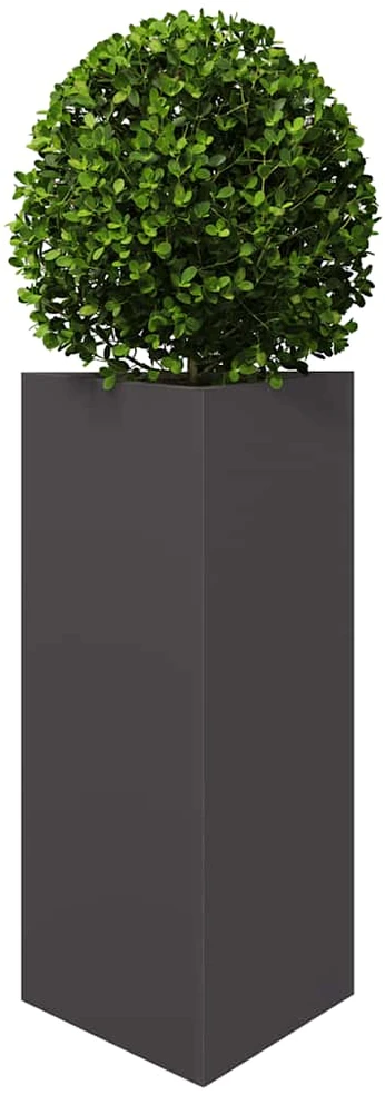 Sodo loveliai, 2vnt., juodi, 40x34,5x75cm, plienas, trikampiai