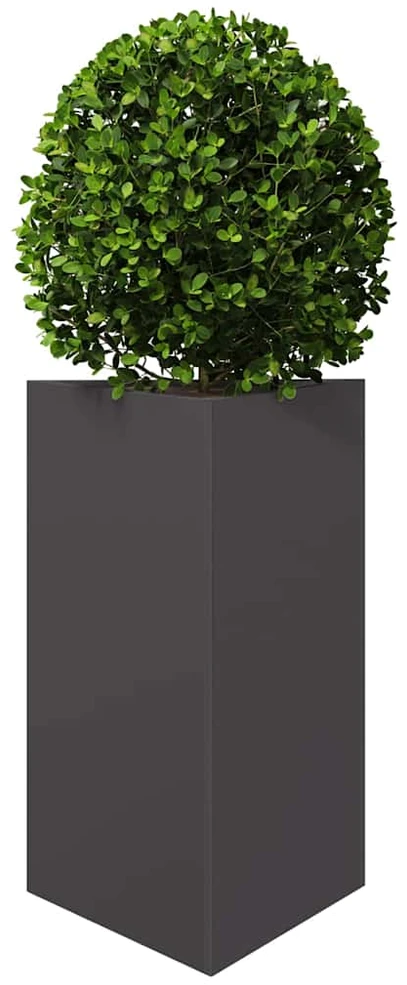 Sodo loveliai, 2vnt., juodi, 50x43x75cm, plienas, trikampiai