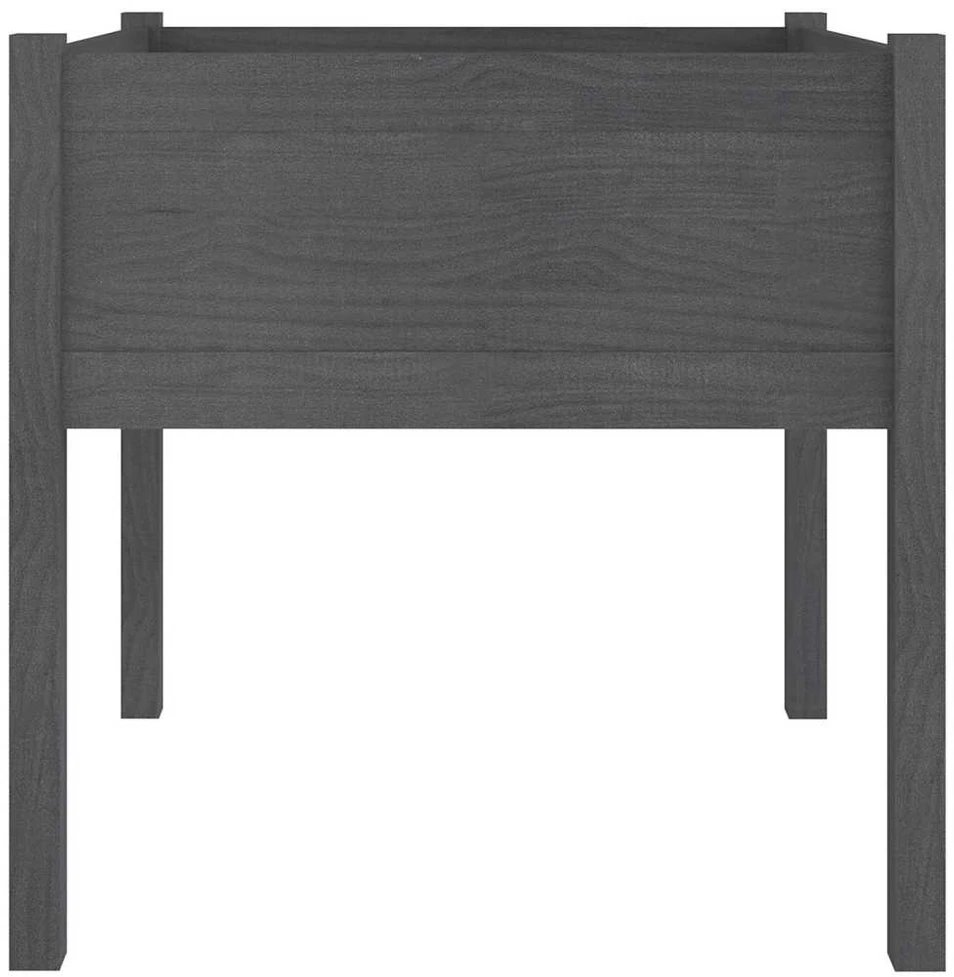 Sodo loveliai, 2vnt., pilki, 70x70x70cm, pušies masyvas