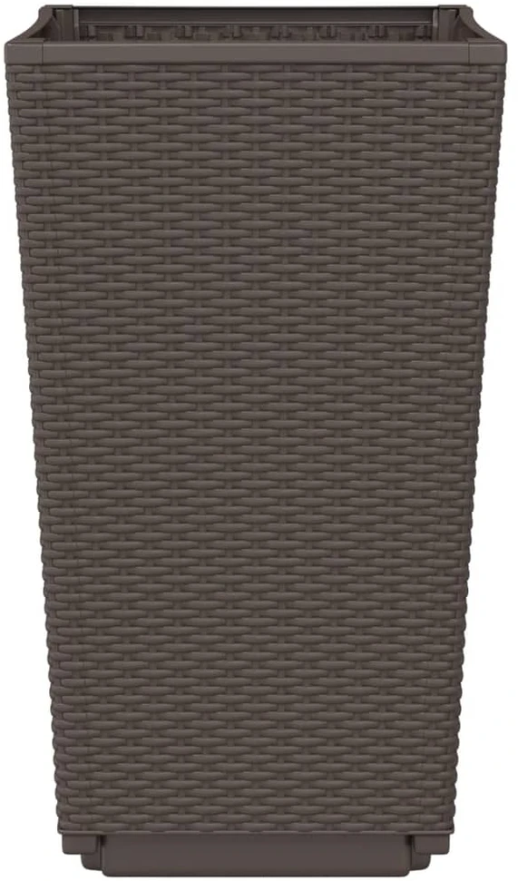 Sodo loveliai, 2vnt., rudos spalvos, 32,5x32,5x57cm, PP