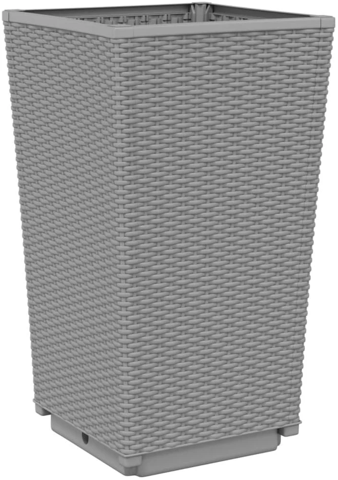 Sodo loveliai, 2vnt., šviesiai pilki, 32,5x32,5x57cm, PP
