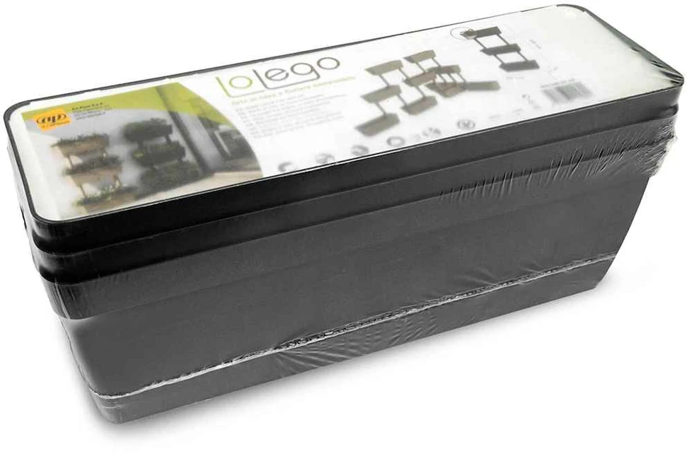Sodo loveliai, 6vnt., antracito spalvos, 100cm