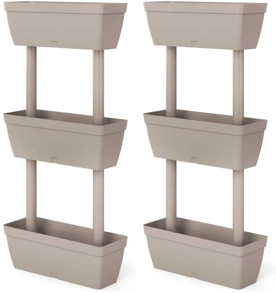 Sodo loveliai, 6vnt., taupe spalvos, 100cm