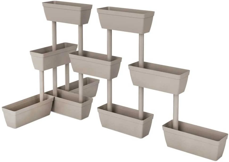 Sodo loveliai, 6vnt., taupe spalvos, 100cm