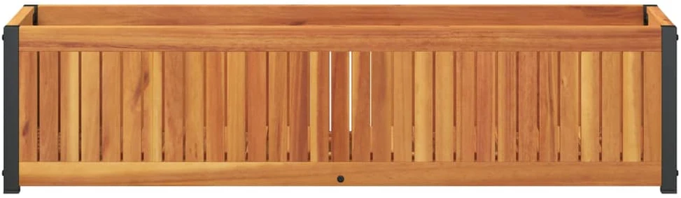 Sodo lovelis, 110x30x27,5cm, akacijos medienos masyvas/plienas