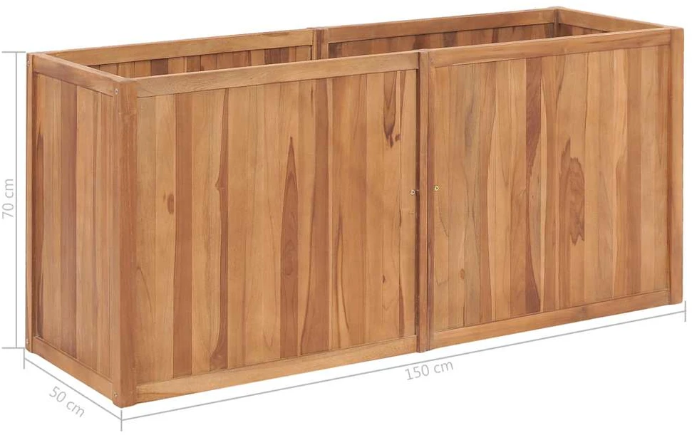 Sodo lovelis, 150x50x70cm, tikmedžio masyvas, aukštas