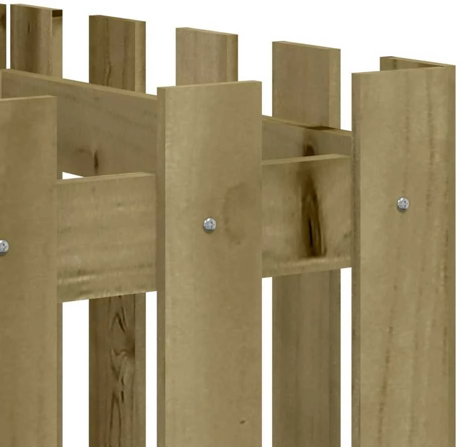 Sodo lovelis, 200x50x50cm, impregnuota pušis, tvorelės dizaino
