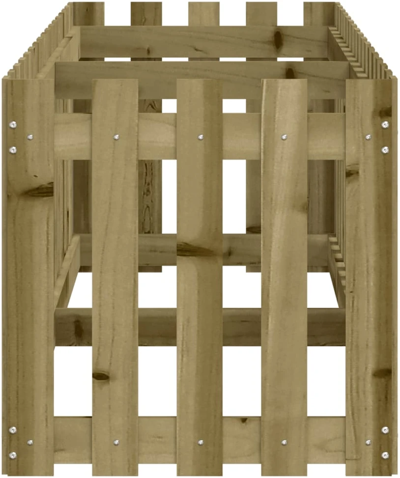 Sodo lovelis, 200x50x50cm, impregnuota pušis, tvorelės dizaino