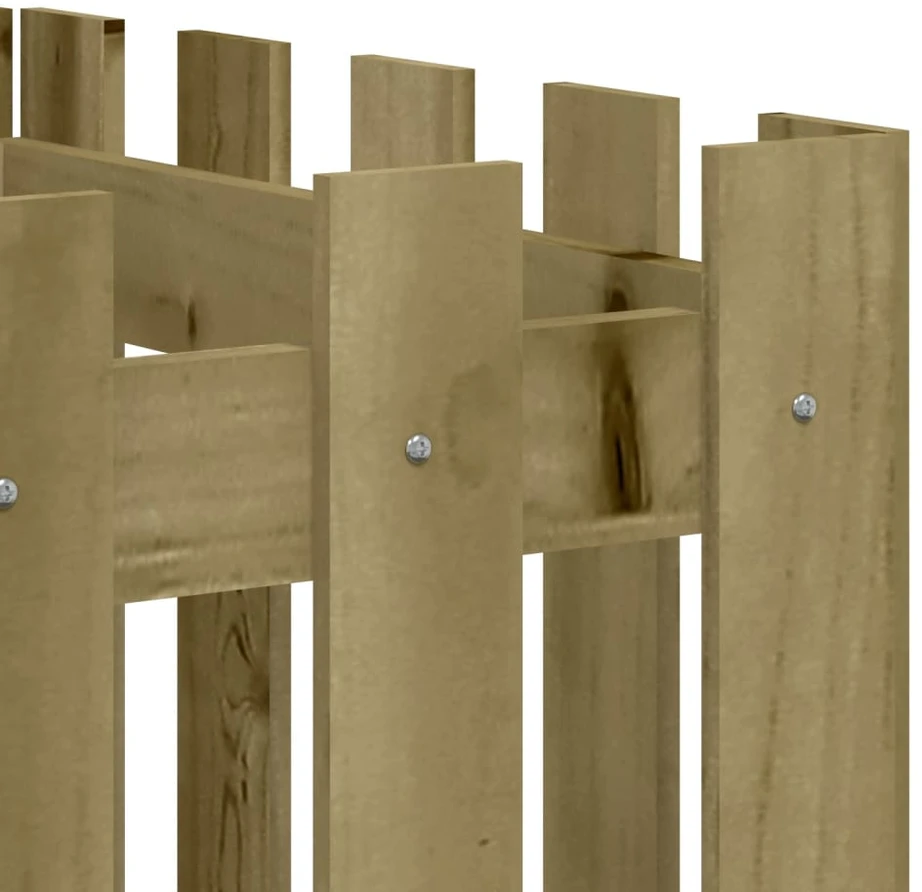 Sodo lovelis, 200x50x50cm, impregnuota pušis, tvorelės dizaino