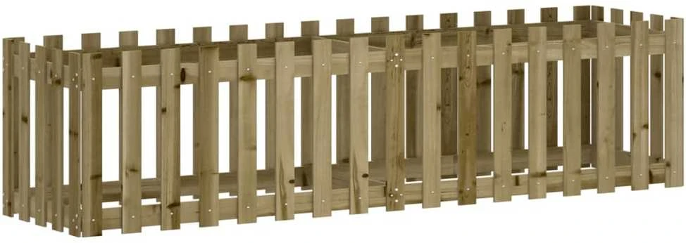 Sodo lovelis, 200x50x50cm, impregnuota pušis, tvorelės dizaino