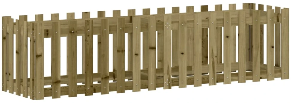Sodo lovelis, 200x50x50cm, impregnuota pušis, tvorelės dizaino