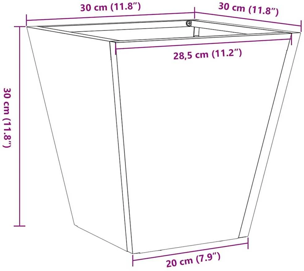 Sodo lovelis, 30x30x30cm, galvanizuotas plienas