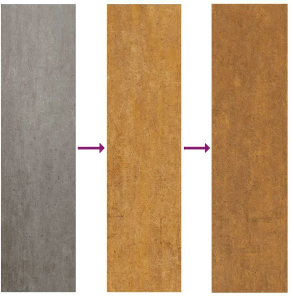 Sodo lovelis, 40x34,5x75cm, Corten plienas