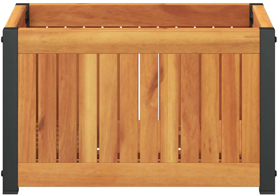 Sodo lovelis, 45x30x27,5cm, akacijos medienos masyvas/plienas