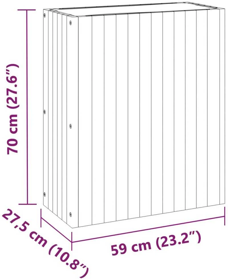 Sodo lovelis, 59x27,5x70cm, akacijos medienos masyvas