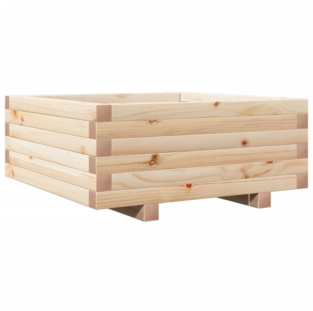 Sodo lovelis, 60x60x26,5cm, pušies medienos masyvas