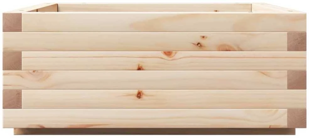 Sodo lovelis, 60x60x26,5cm, pušies medienos masyvas
