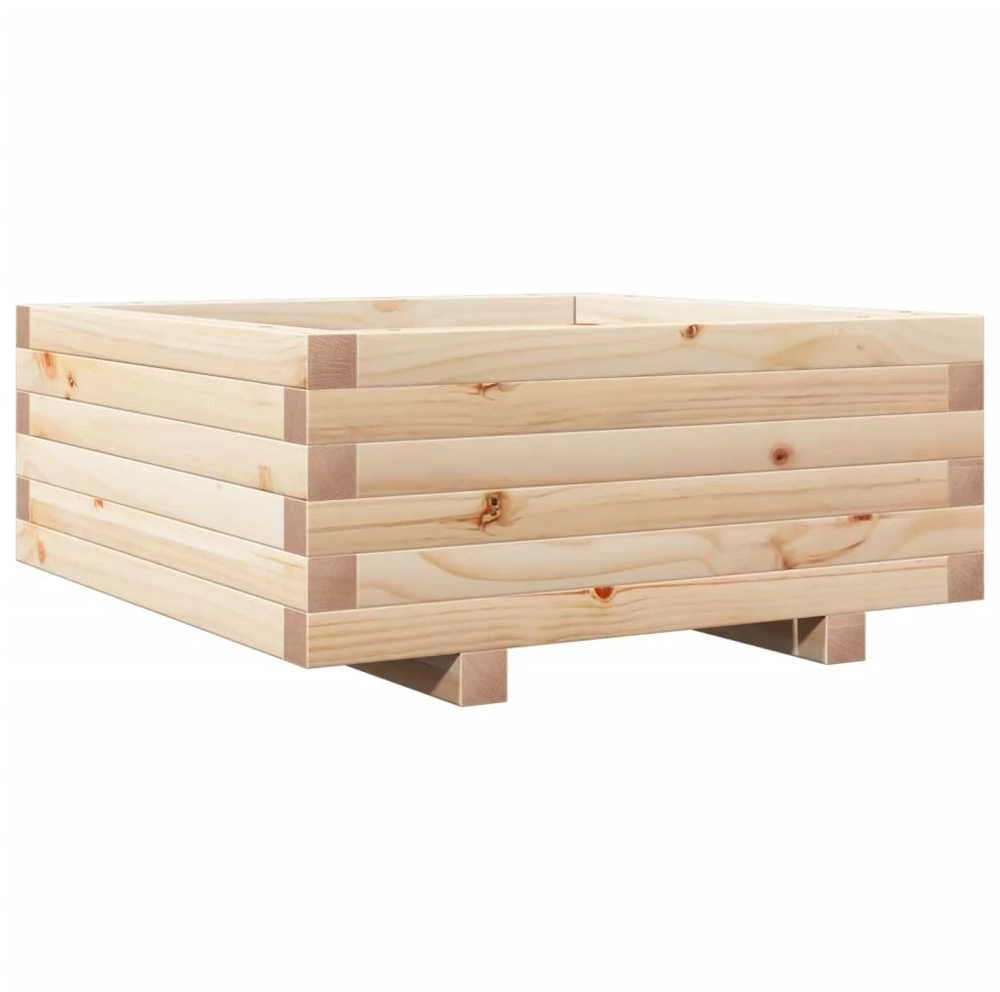 Sodo lovelis, 60x60x26,5cm, pušies medienos masyvas